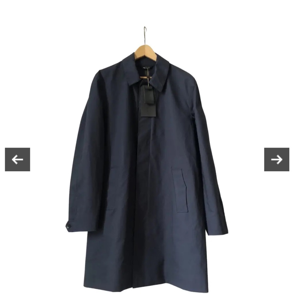 rag & bone Dark Blue Trench Coat